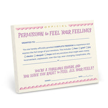 Load image into Gallery viewer, Permission to Feel Your Feelings Notepad