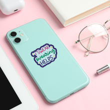 Load image into Gallery viewer, "I Swear Swearing Helps" Glossy Vinyl Laptop Sticker
