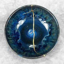 Load image into Gallery viewer, "Dreamscape" Raku Inspired Kintsugi Kintsukuroi Bowl
