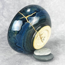 Load image into Gallery viewer, "Dreamscape" Raku Inspired Kintsugi Kintsukuroi Bowl
