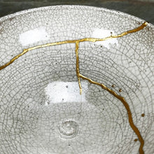 Load image into Gallery viewer, "Melting Snow" Kintsugi Bowl
