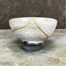 Load image into Gallery viewer, "Melting Snow" Kintsugi Bowl

